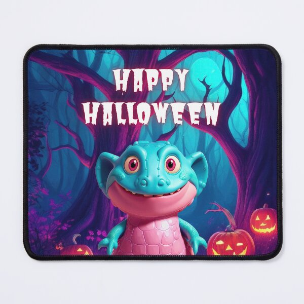 Item preview, Happy Halloween, Pink Alligator Cute Little Monster: Playful and Adorable Design with a Pink Twist" designed and sold by PING 999 STUDIO.