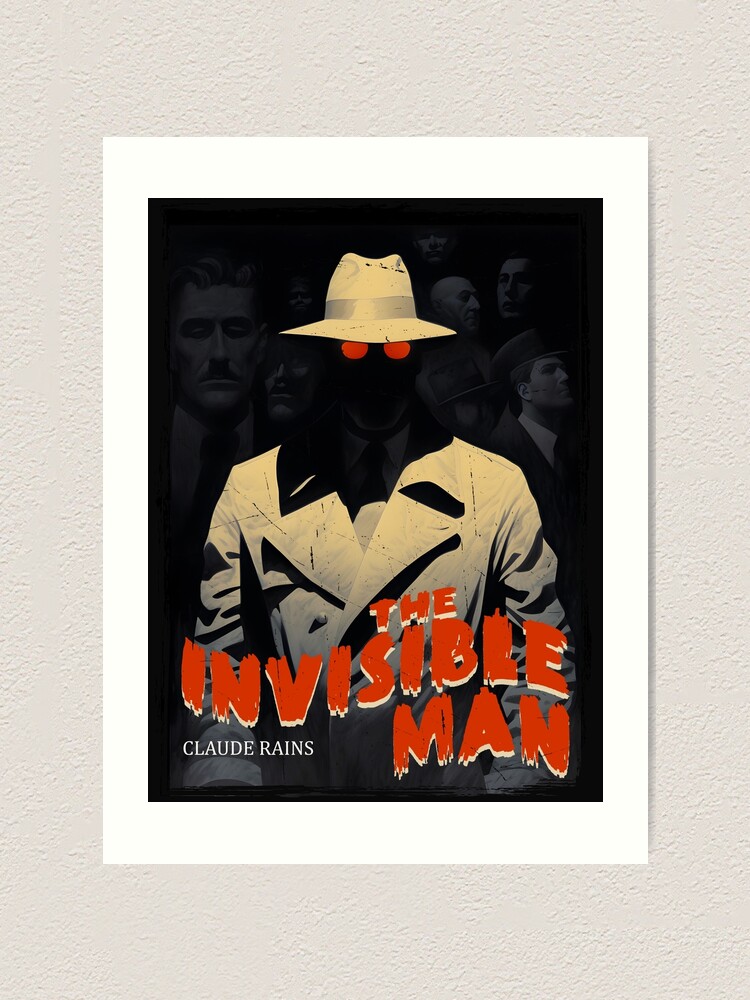 Handmade shops Invisible Man Canvas Wall Art