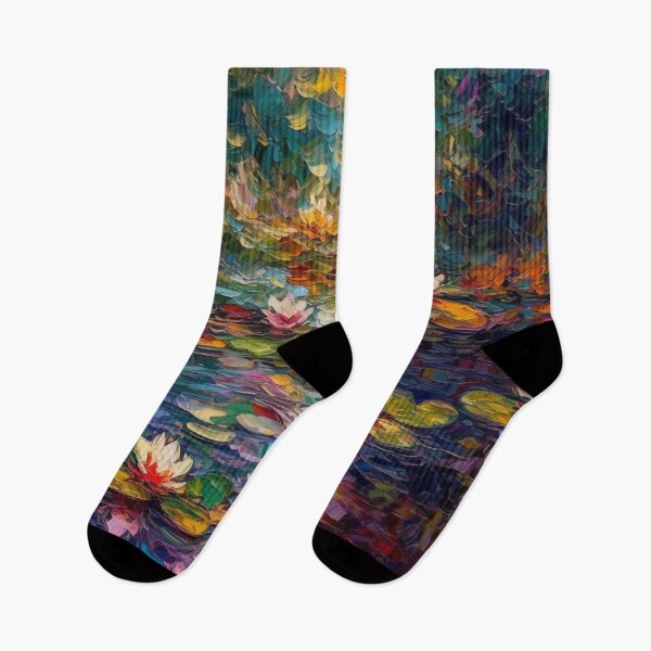 Item preview, Water Lilies: Digital Design with Oil Brush Strokes designed and sold by artyfull.