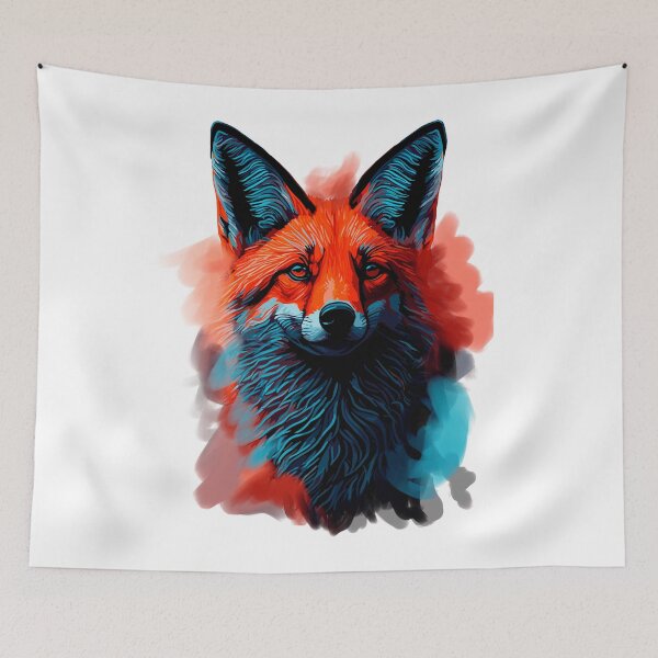 Item preview, red fox portrait designed and sold by landscapeworlds.