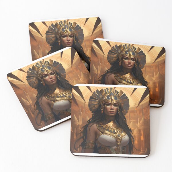 Item preview, Painting with a portrait of an ancient Egyptian pharaoh in the style of fantastic realism designed and sold by Pflugart.