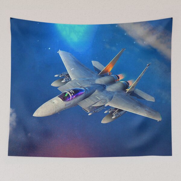 Item preview, F15C Eagle flying in the evening sky designed and sold by Rodissimus1984.