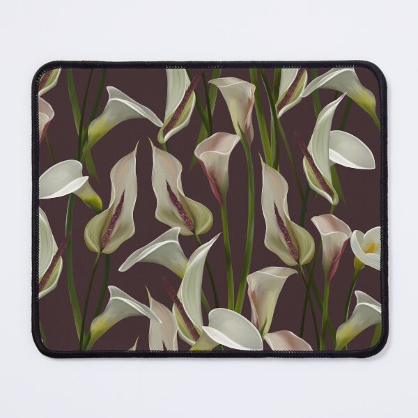 Item preview, Calla lily on a burgundy background designed and sold by Natalia Ruzhyna.