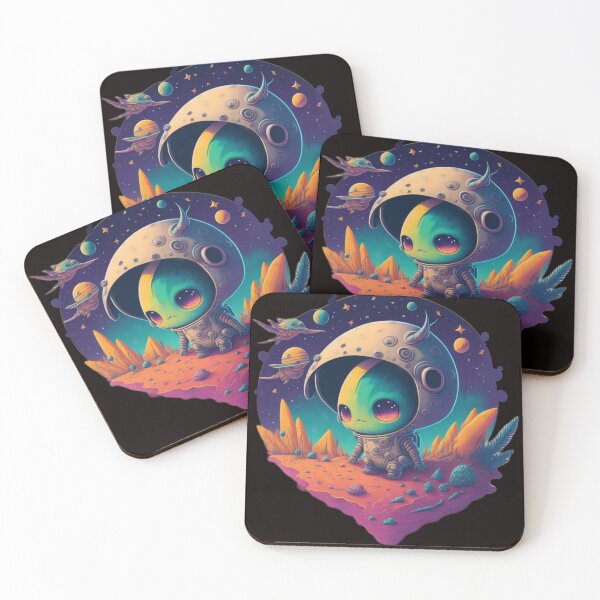 Item preview, Colorful Alien on Planet designed and sold by ShortySparks.