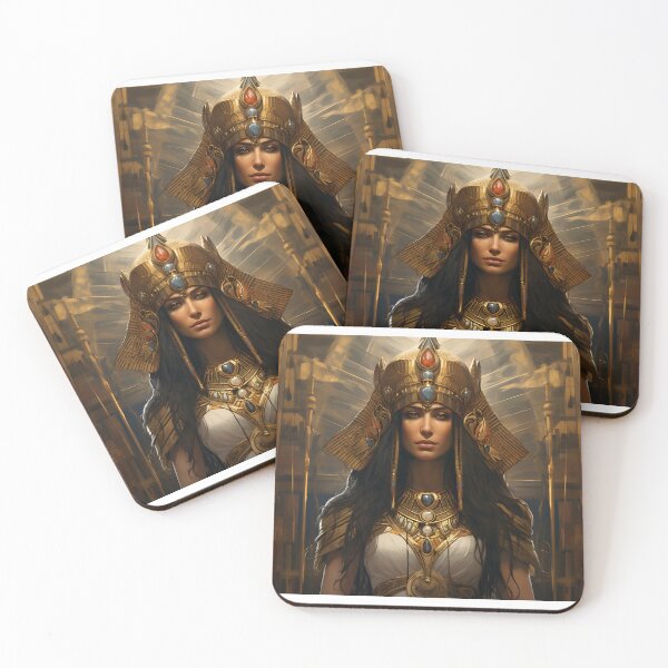 Item preview, Painting with a portrait of an ancient Egyptian pharaoh in the style of fantastic realism designed and sold by Pflugart.