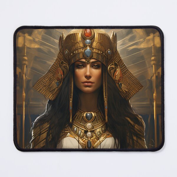 Item preview, Painting with a portrait of an ancient Egyptian pharaoh in the style of fantastic realism designed and sold by Pflugart.