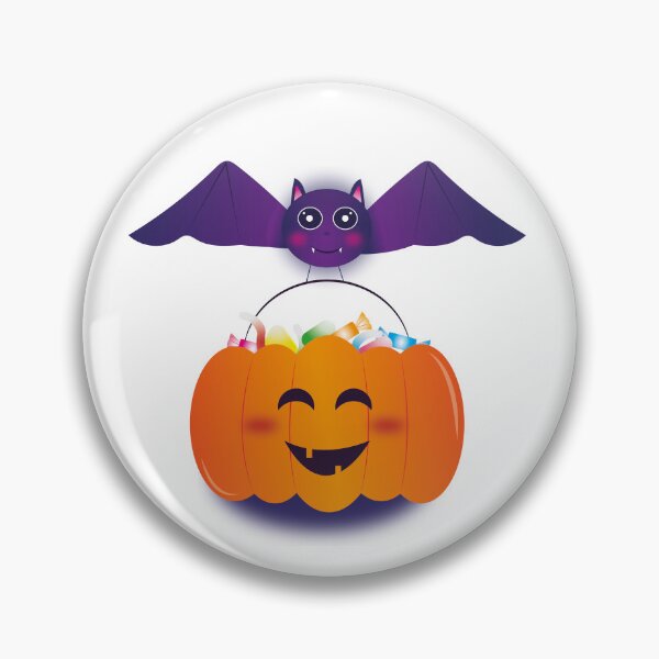 Item preview, Pumpkin and bat - cute Halloween designed and sold by Illustralare.