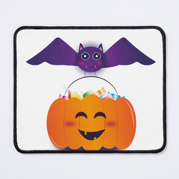 Item preview, Pumpkin and bat - cute Halloween designed and sold by Illustralare.