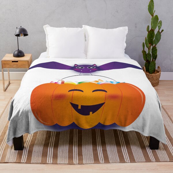 Item preview, Pumpkin and bat - cute Halloween designed and sold by Illustralare.