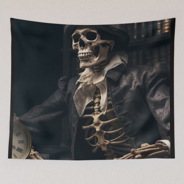Item preview, Dark Academia Skeleton Studying designed and sold by Radiant-Art.
