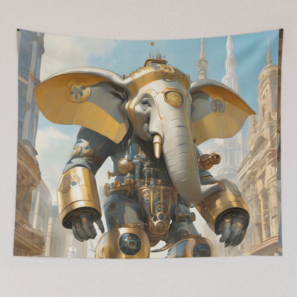 Item preview, Giant Robot Elephant Warrior designed and sold by imabbasanwar.