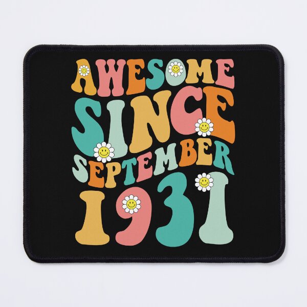 Item preview, Awesome Since September 1931 | Made In 1931 | Retro Groovy Birthday designed and sold by Christina-grich.