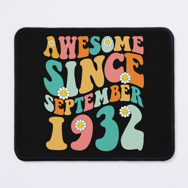 Item preview, Awesome Since September 1932 | Made In 1932 | Retro Groovy Birthday designed and sold by Christina-grich.