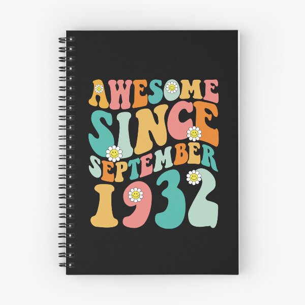 Item preview, Awesome Since September 1932 | Made In 1932 | Retro Groovy Birthday designed and sold by Christina-grich.