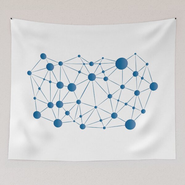 Item preview, Blue circles and lines designed and sold by Taidundua.