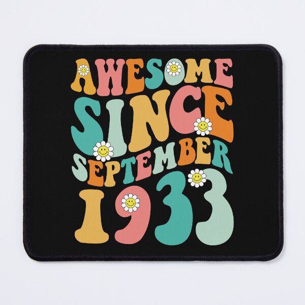 Item preview, Awesome Since September 1933 | Made In 1933 | Retro Groovy Birthday designed and sold by Christina-grich.