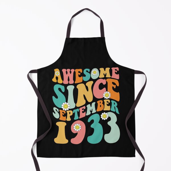 Item preview, Awesome Since September 1933 | Made In 1933 | Retro Groovy Birthday designed and sold by Christina-grich.