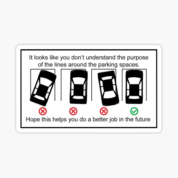 Learn to Park Sticker