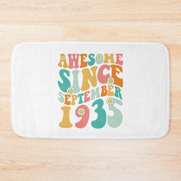 Item preview, Awesome Since September 1935 | Made In 1935 | Retro Groovy Birthday designed and sold by Christina-grich.