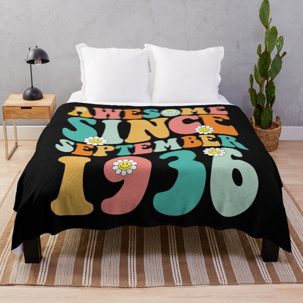 Item preview, Awesome Since September 1936 | Made In 1936 | Retro Groovy Birthday designed and sold by Christina-grich.