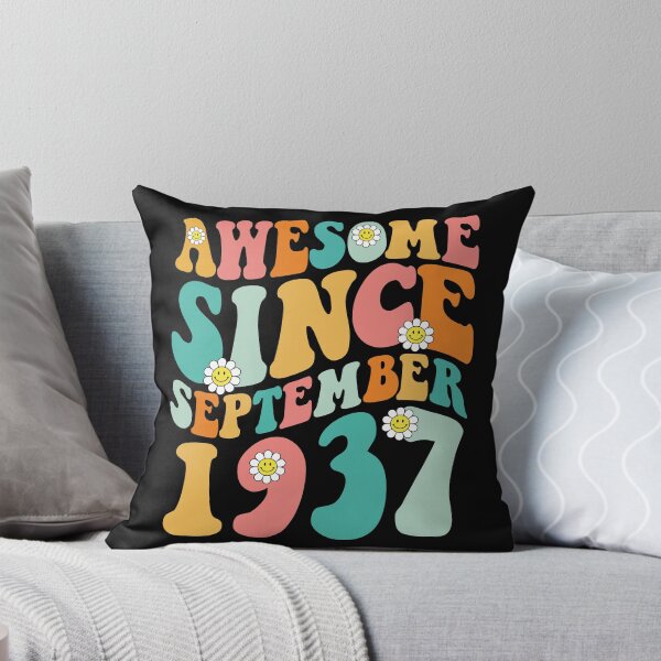 Item preview, Awesome Since September 1937 | Made In 1937 | Retro Groovy Birthday designed and sold by Christina-grich.