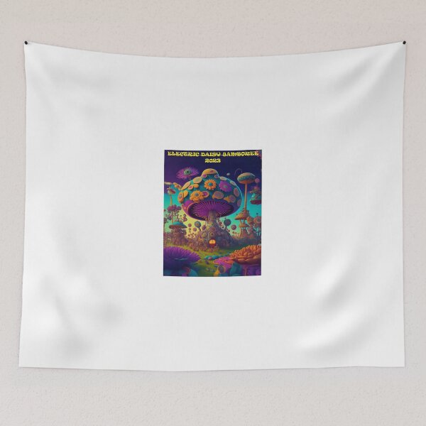 Item preview, Electric Daisy Jamboree 2023 Mushroom with print designed and sold by ChillyMost.