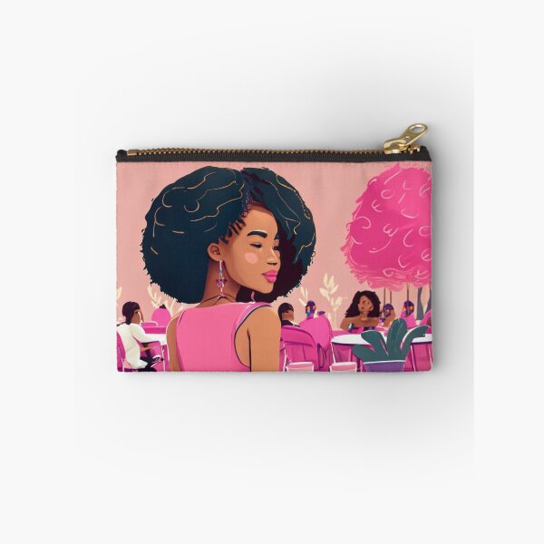 Item preview, Pink cafe and woman designed and sold by simaso.