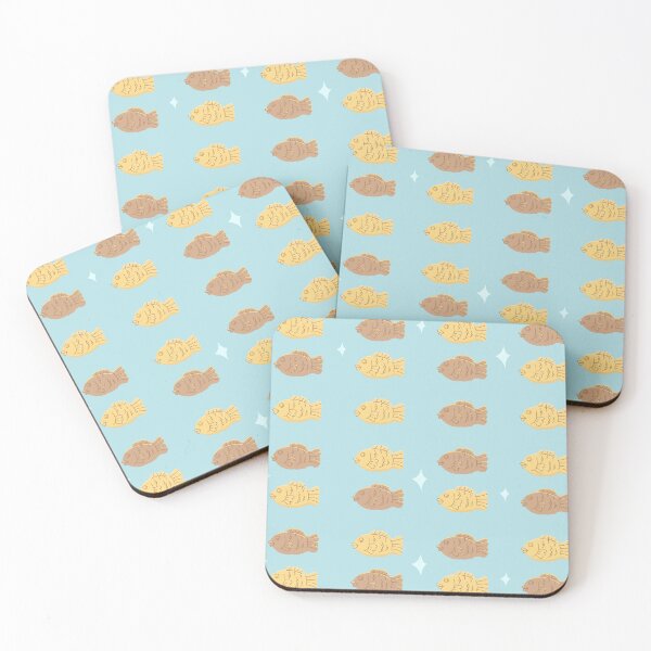 Item preview, Blue Cute Illustrated Fish design designed and sold by Featheryy.