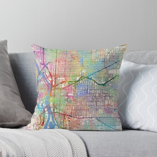 Item preview, Portland Oregon City Map designed and sold by ArtPrints.