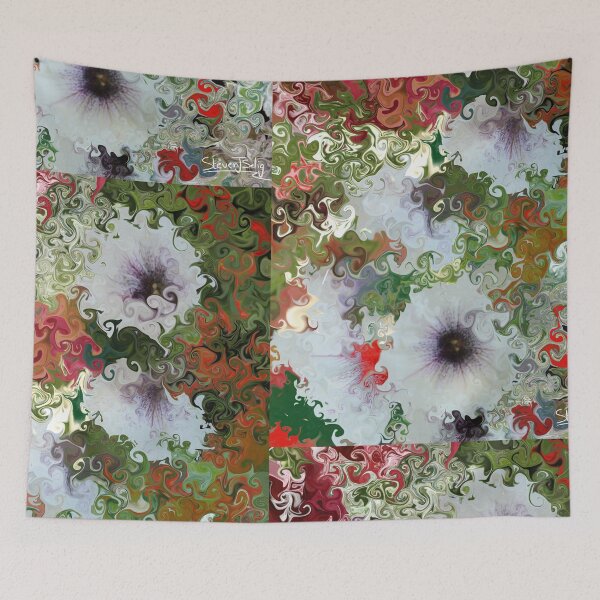 Item preview, Swirls of flowers and colour designed and sold by simplyart767.