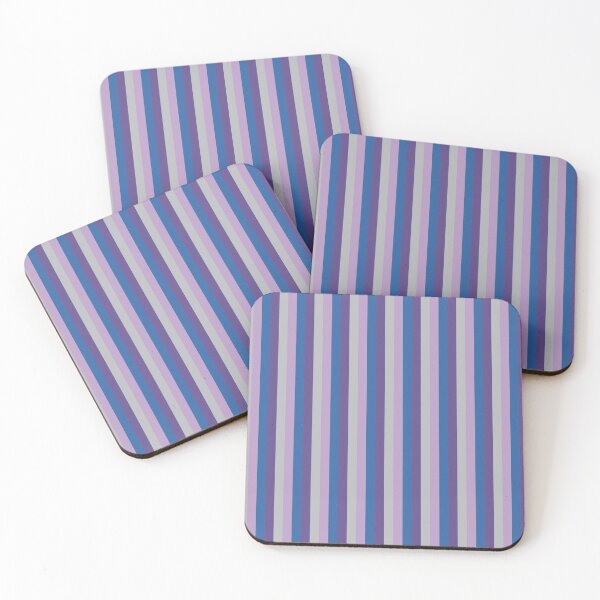 Item preview, Stripes Ultra Violet, Nebulas Blue, Crocus Petal, Quiet Gray designed and sold by coverinlove.