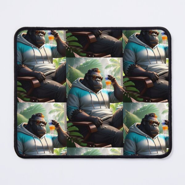 Item preview, cool gorilla having a cold drink designed and sold by Pelzi100.