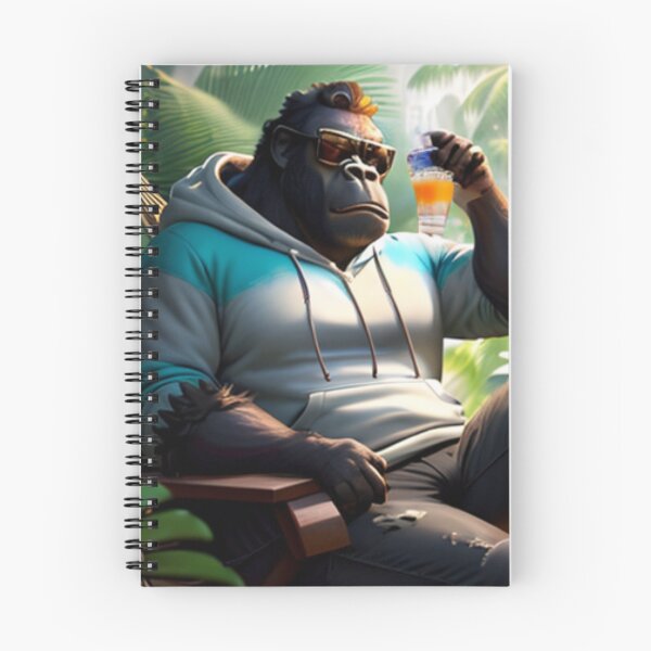Item preview, cool gorilla having a cold drink designed and sold by Pelzi100.