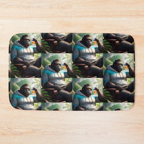 Item preview, cool gorilla having a cold drink designed and sold by Pelzi100.
