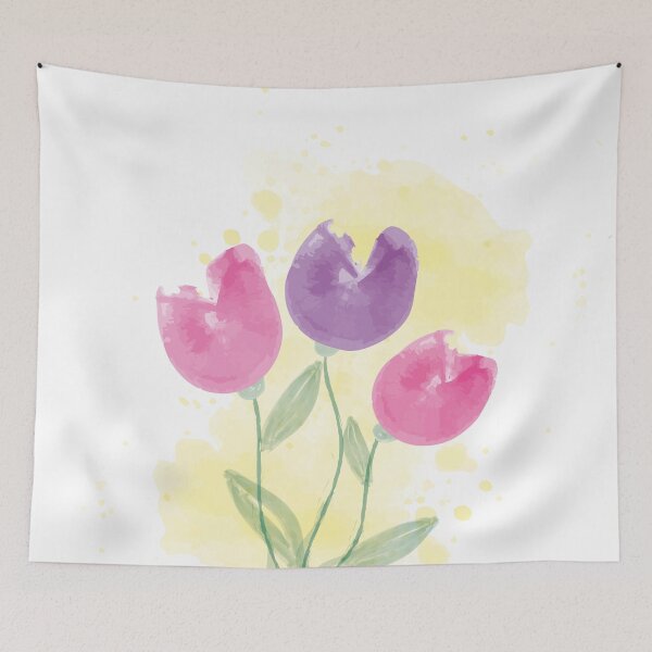 Aperçu de l'œuvre Tulipe aquarelle créée et vendue par Illustralare.