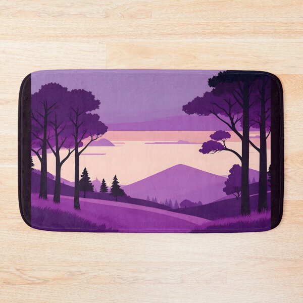 Item preview, Forest Valley Horizon Purple Minimalistic  designed and sold by Cuddleblossom.