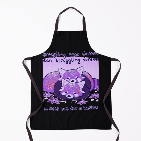 Item preview, Struggling now doesn't mean struggling forever Cuddling Purple Red Pandas designed and sold by klpamiwf1.