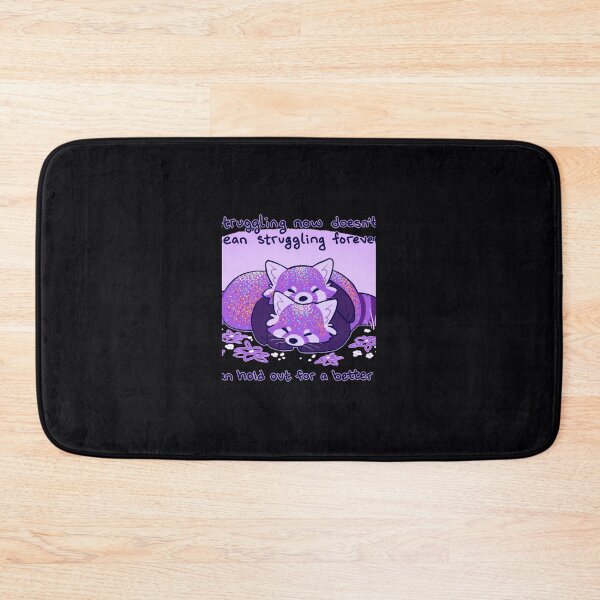 Item preview, Struggling now doesn't mean struggling forever Cuddling Purple Red Pandas 	 	 designed and sold by klpamiwf1.