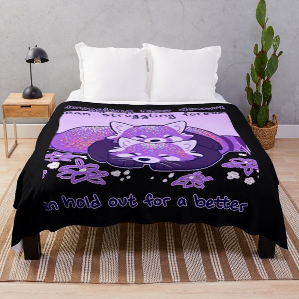 Item preview, Struggling now doesn't mean struggling forever Cuddling Purple Red Pandas 	 	 designed and sold by klpamiwf1.