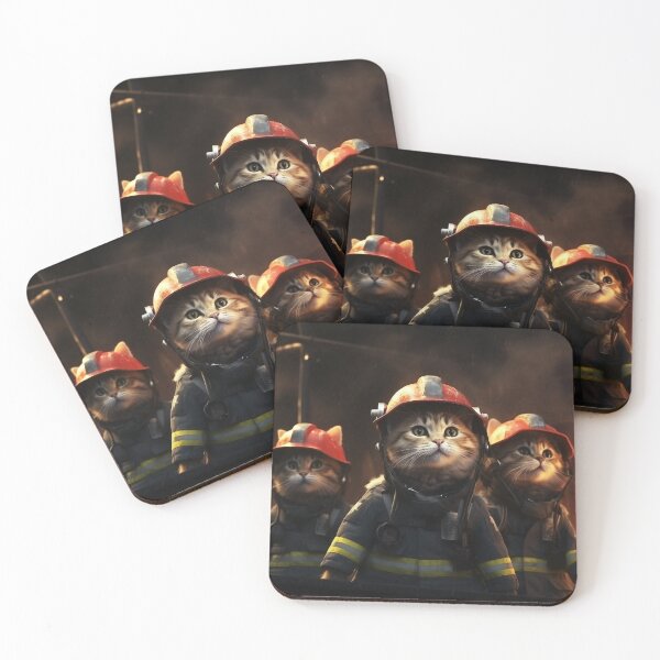 Item preview, cat fire brigade designed and sold by sheldon0701.