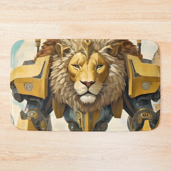 Item preview, Giant Robot Lion Warrior designed and sold by imabbasanwar.