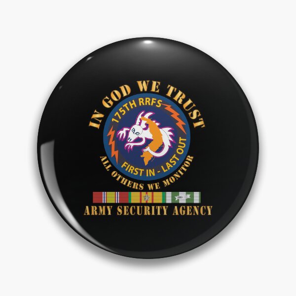Artikelvorschau, Armee – 176. RRFS – First In Last Out – SSI – In God we Trust – ASA mit VN SVC X 300 entworfen und verkauft von Military Insignia Products.