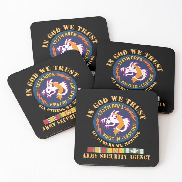 Artikelvorschau, Armee – 176. RRFS – First In Last Out – SSI – In God we Trust – ASA mit VN SVC X 300 entworfen und verkauft von Military Insignia Products.