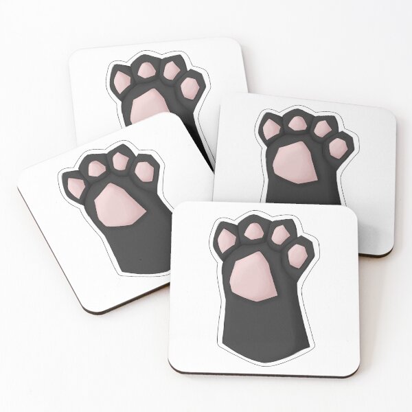 Item preview, black cat cute paw designed and sold by coconarvaezs.