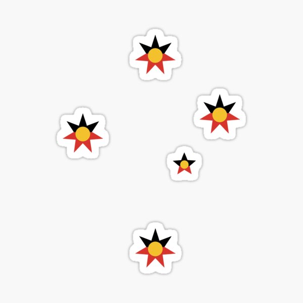 Aperçu de l'œuvre Croix du Sud aborigène créée et vendue par Taz-Clothing.