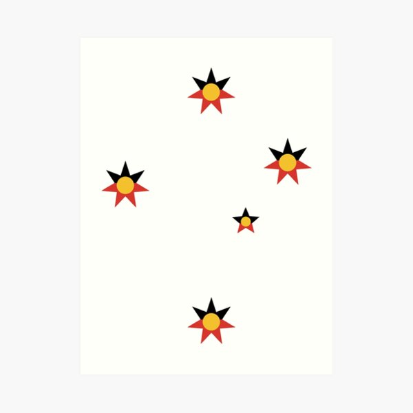 Aboriginal Southern Cross Art Print