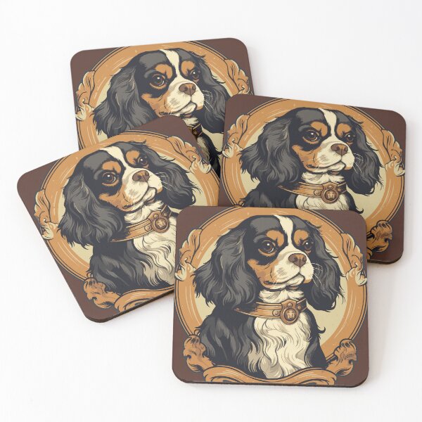 Item preview, Cavalier King Charles Spaniel Tricolor designed and sold by AntiqueImages.