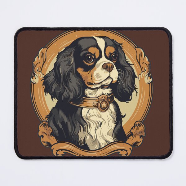 Item preview, Cavalier King Charles Spaniel Tricolor designed and sold by AntiqueImages.