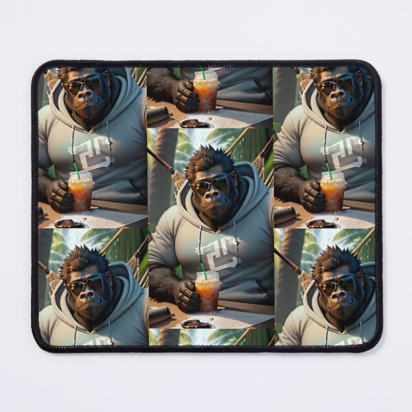 Item preview, a cool gorilla having a cold drink designed and sold by Pelzi100.