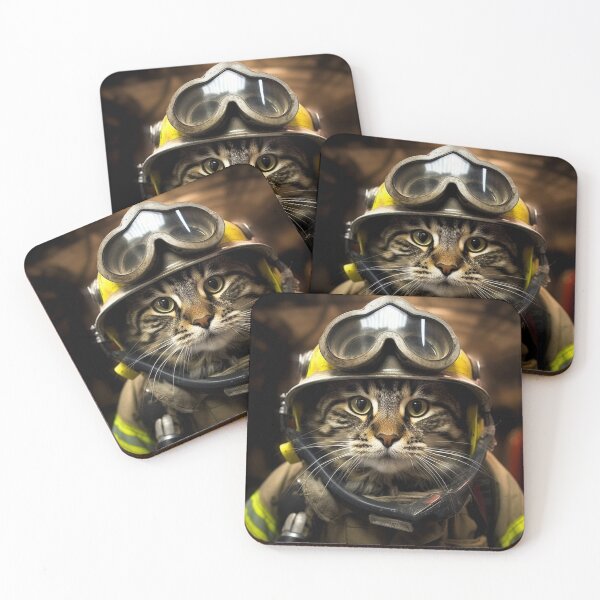 Item preview, cat fireman designed and sold by sheldon0701.